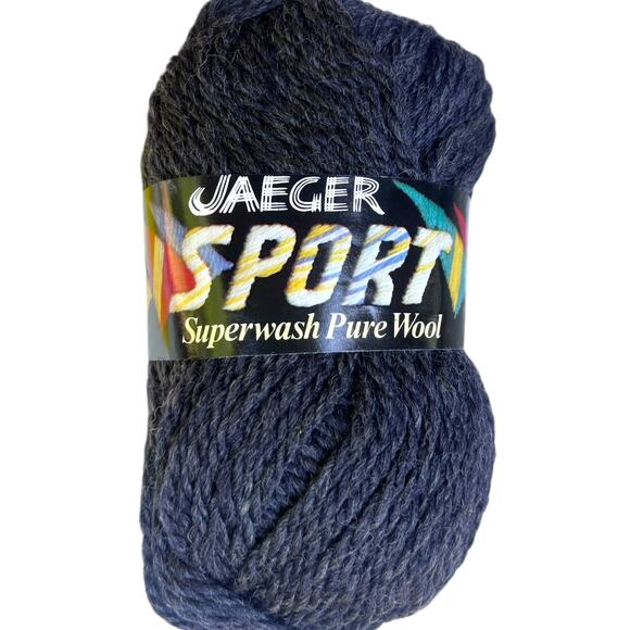 10 x Jaeger Sport Superwash Pure Wool 50g skeins | 217 Anthracite Grey, UK - Picture 6 of 8